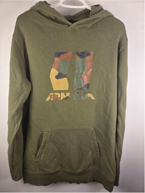 Armada Hoodies Green W Camo Logo LARGE